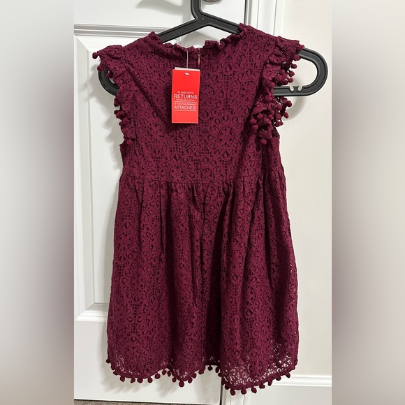 Girl Vintage Lace Flower Girl Dress size 7-8 years - Picture 3 of 4